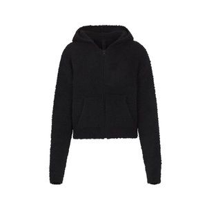 Skims cozy zip black
